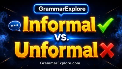 informal vs unformal