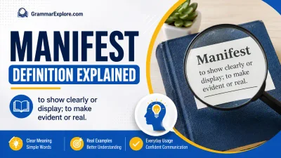 manifest definition explained