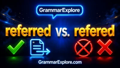 referred vs refered