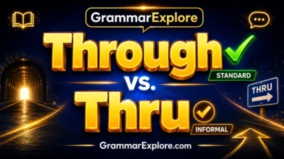Through vs thru