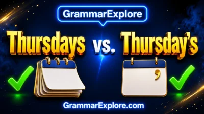 Thursdays vs Thursday’s