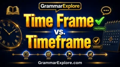 time frame vs timeframe