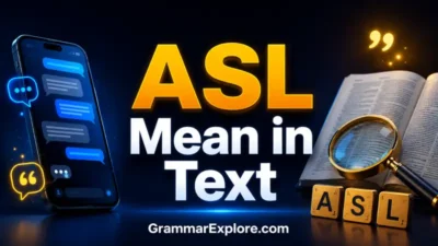 asl mean in text