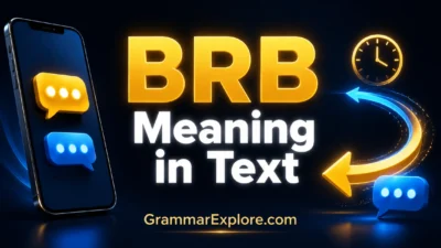 brb meaning in text
