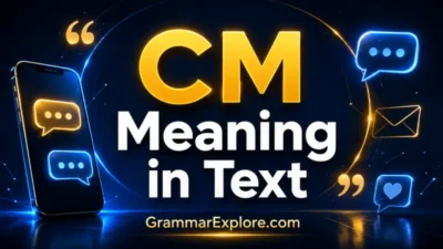 cm meaning in text