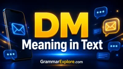 dm meaning in text