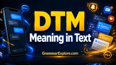 dtm meaning in text