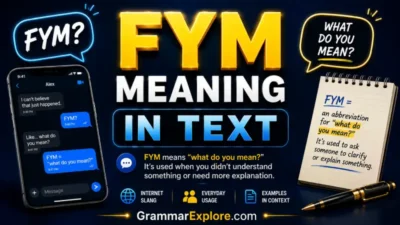 fym meaning in text