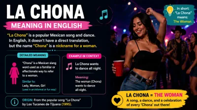 la chona meaning in english