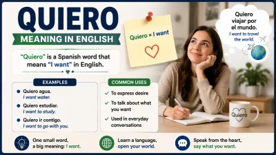 quiero meaning in english