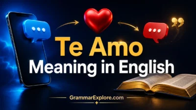 te amo meaning in english